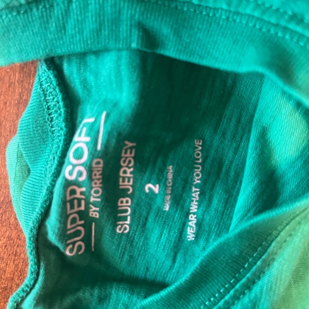 Torrid Teal Sleepwear Top - Picture 3 of 4